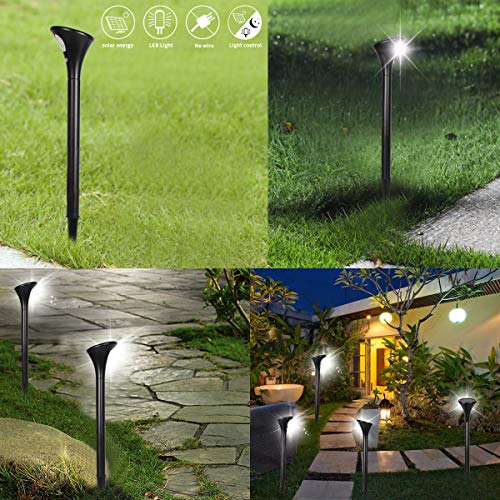 Solar Spot Lights Outdoor, Large(D 4" x H 24") Upgrade Brightness Solar
