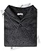 H2H Mens Knited Slim Fit Pullover Sweater Shawl Collar with One Button Point Charcoal US M/Asia L (KMOSWL036)