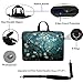 Meffort Inc® 15 15.6 inch Neoprene Laptop Sleeve Bag Carrying Case with Hidden Handle and Adjustable Shoulder Strap - Vincent Van Gogh Almond Blossoming
