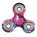 Kissbuty Tri-Spinner Fidget Toy Hand Spinner Camouflage, Stress Reducer Relieve Anxiety and Boredom Camo - Galaxy Space Nebula Pattern