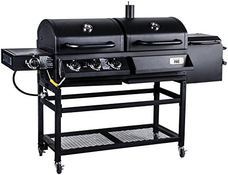 Backyard Pro Portable Outdoor Gas and Charcoal Grill / Smoker - Knocked Down