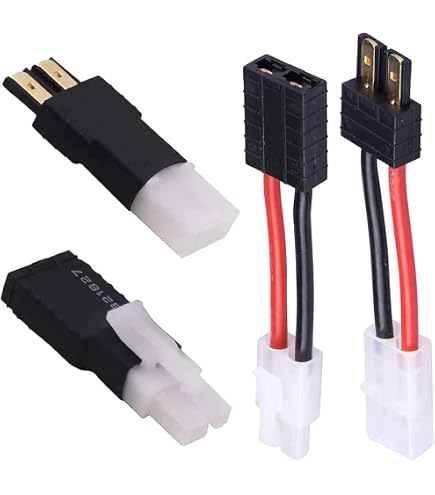 OliRC Adaptateur Deans Mâle Vers Big Tamiya Femelle – Lot De 2 Connecteurs Pour Batterie RC, Chargeur Et ESC