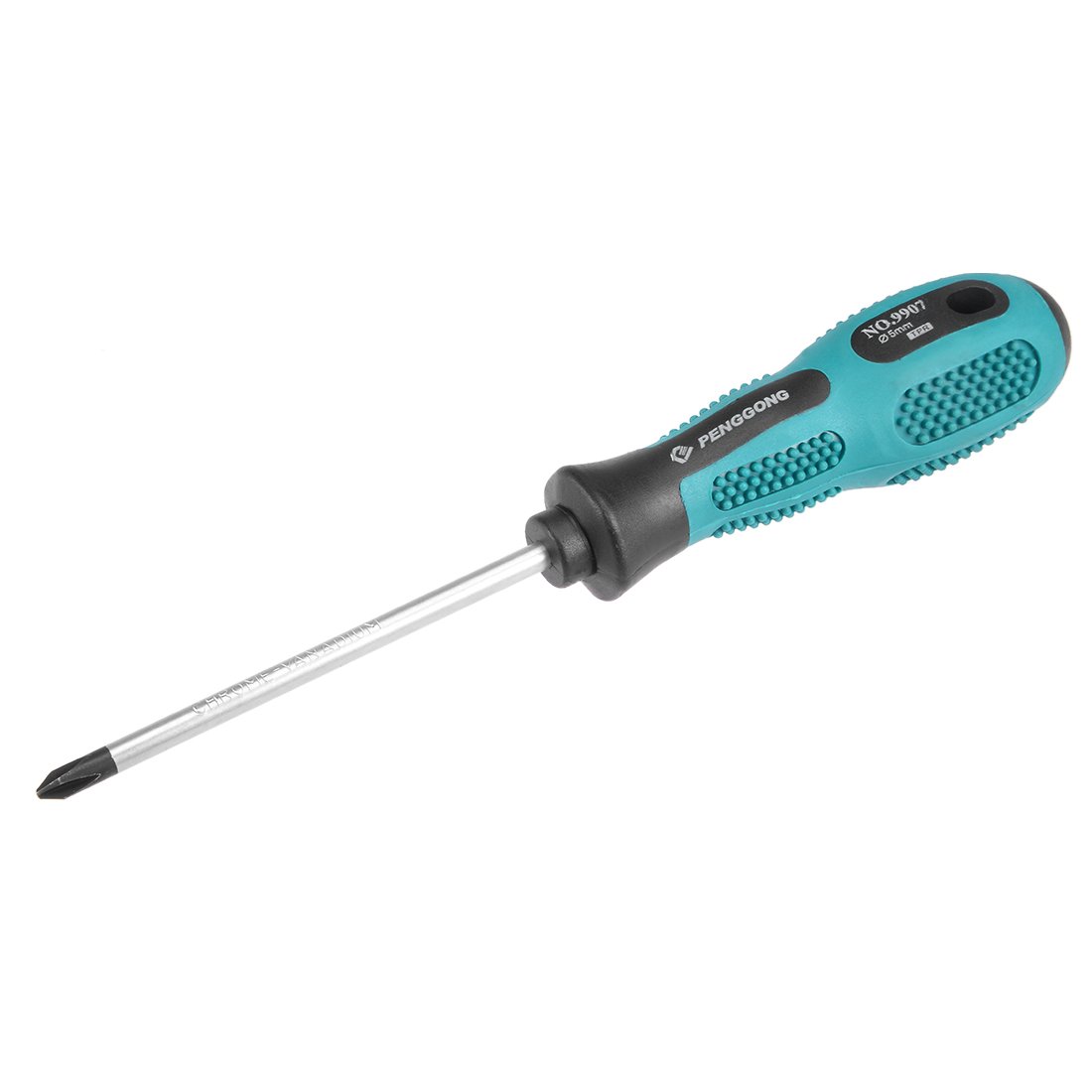 sourcing map #1 Phillips Screwdriver 4 Inch Round Shaft Non Slip Comfortable Handle