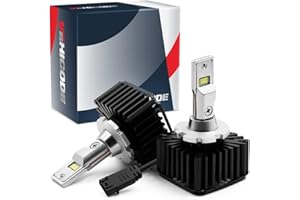 VEHICODE D1S DS1 D1R LED Bulbs 6000K White 70W Plug and Play with Ballast of D1S D1R DR1 D1C Xenon HID CANBus Error Free ATV/UTV Powersports Off-road Accessories Light Lamp Repaclemen (2 Pack)