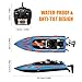 HELIFAR Velocity RC Boat, Remote Control Boats for Pools and Lakes, High Speed Boat 20MPH, 180 Degree Flipping, RC Racing Boat Toys for Adults & Kids, Blue
