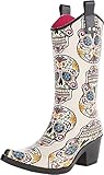 Blazin Roxx Ladies Roxy Sugar Skull Snip Toe Rain Boot