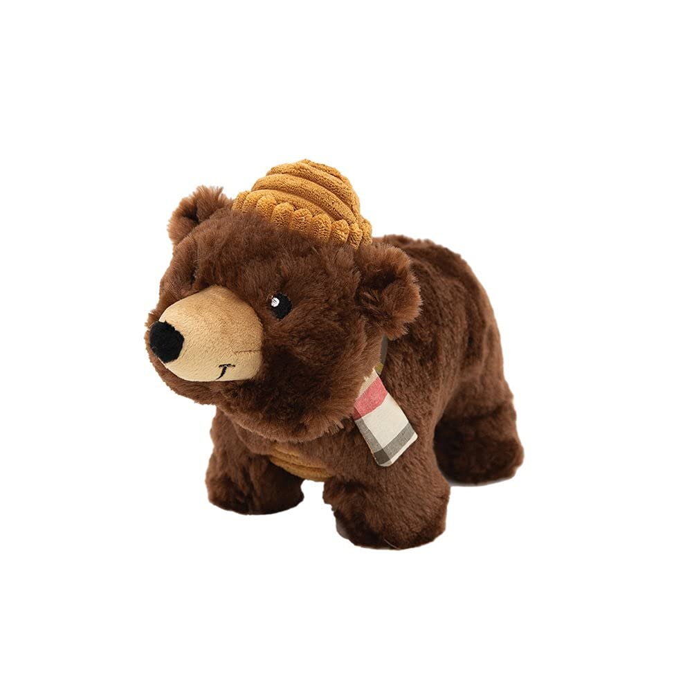 ZippyPaws Grunterz Dog Toy, Grunting Plush Toy for Dog Entertainment, Large Dog Toy, Bear