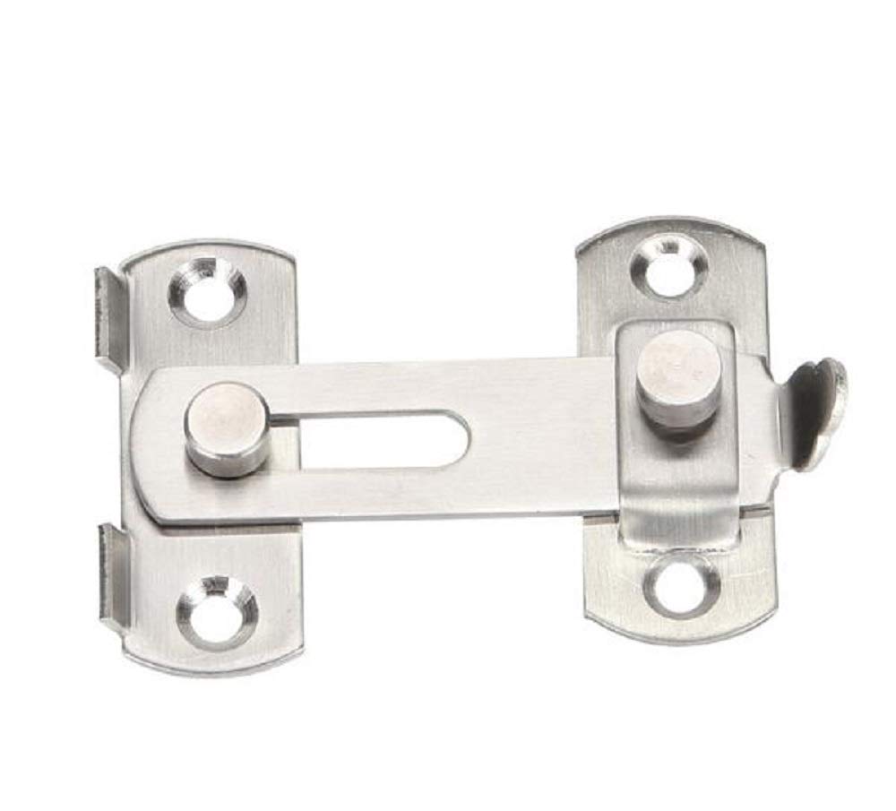 Sliding Latch barn Door Locks for Domestic and Outdoor use (Silver)