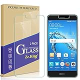 Zeking Tempered Glass Screen Protector Compatible with Ascend XT2-2 Pack