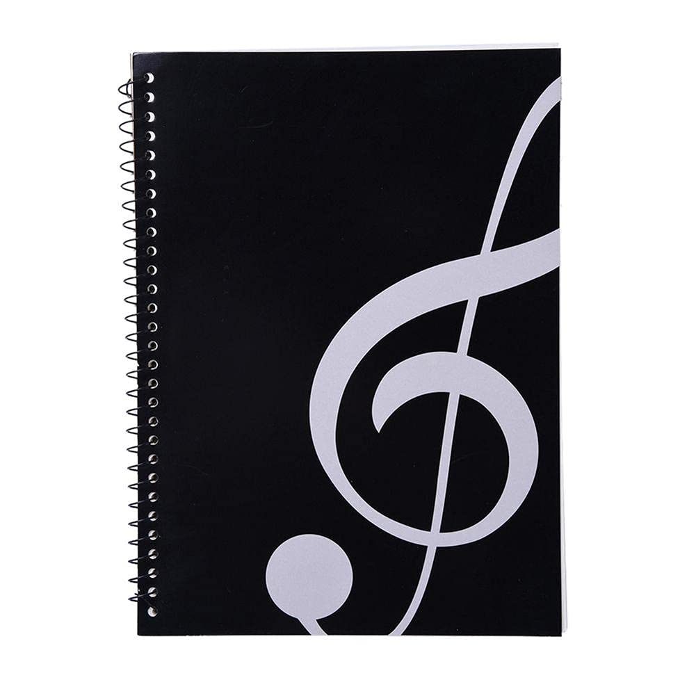 KingPoint Blank Sheet Music Notebook 50 Pages Music Sheet Spiral Notebook Music Writing Notebook, Piano Note Book Accessories (High Note Notebook)