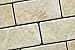 Durango Cream 2 X 4 Tumbled Travertine Brick Mosaic Tile - 6 X 6 Sample
