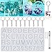 DIY Casting Molds, WEST BAY 13Pcs Number Alphabet Jewelry Resin Casting Molds Letter Jewelry Making Molds Including Manual Hand Drill Keychains DIY Craft Silicone Casting Molds Set 2020 New Year Gifts