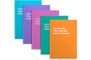 5 PCS Notebook Journal, Notebooks for Work, Note Taking Writing Funny Office Accessories Gag Gifts for Boss Nurse Principal Mentor Christmas Nurse Day Birthday Graduation 5.7 x 8.3 Inches 41 Sheets