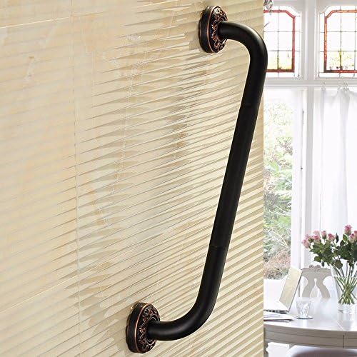 MDRW-Safety Handrail All Copper Bathroom Toilet Handrails Old 50Cm Word Handrails Antique Elderly Bathroom Handle Anti-Skid Barrier Handrails