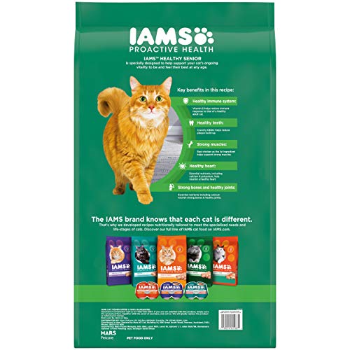 IAMS PROACTIVE HEALTH Healthy Senior Dry Cat Food with Chicken Cat