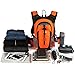 Infun GELINDO Insulated Hiking Hydration Pack - 2.5L Orange Hiking & Climbing Hydration Pack with Insulated Water Bladder