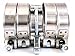 5x Premium 304 Stainless Steel T-Bolt Turbo Silicone Hose Clamp 2.5 Inches 60-68mm