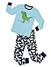 Dinosaur Pajamas Boys Cotton 2-Piece Sleepwear Big Kids Christmas Pyjama Set (Blue,3T)