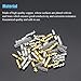 DYWISHKEY 320Pieces 3.9mm Brass Male and Female Bullet Terminals Wire Connector Block with Insulating Sleeves for Car Truck Motorcycle Bike