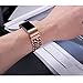 bayite Chain Links Bands for Fitbit Charge 2 Stainless Steel Replacement Metal Bracelet Small Rose Gold