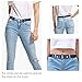 SUOSDEY No Buckle Stretch Belts for Men and Women Blue, Invisible Belts for Jeans Pants, Size L