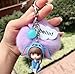 Aibearty Cute Keychain Pom Pom Car Keychain Girl Keyring Fur Ball Key Chain Bag Backpack Pendant