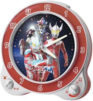 Amazon Co Jp Seiko Clock セイコークロック 限定 円谷プロ50周年記念 ウルトラマンギンガ目覚まし時計 Cq133s ホーム キッチン