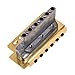 Kmise Electric Guitar Tremolo Bridge Single Locking System For Fender Strat Guitar Parts Replacement (Gold)
