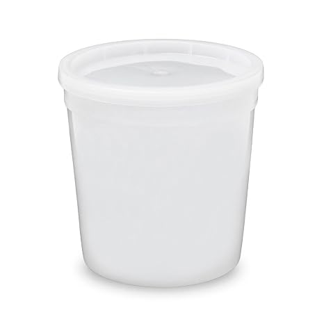 Amazon.com: ¼ Gallon (32 oz.) 1 Quart Food Grade - Food Safe - Round
