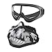 MGFLASHFORCE Airsoft Mask and Goggles, Steel Mesh Mask (Black Skull)