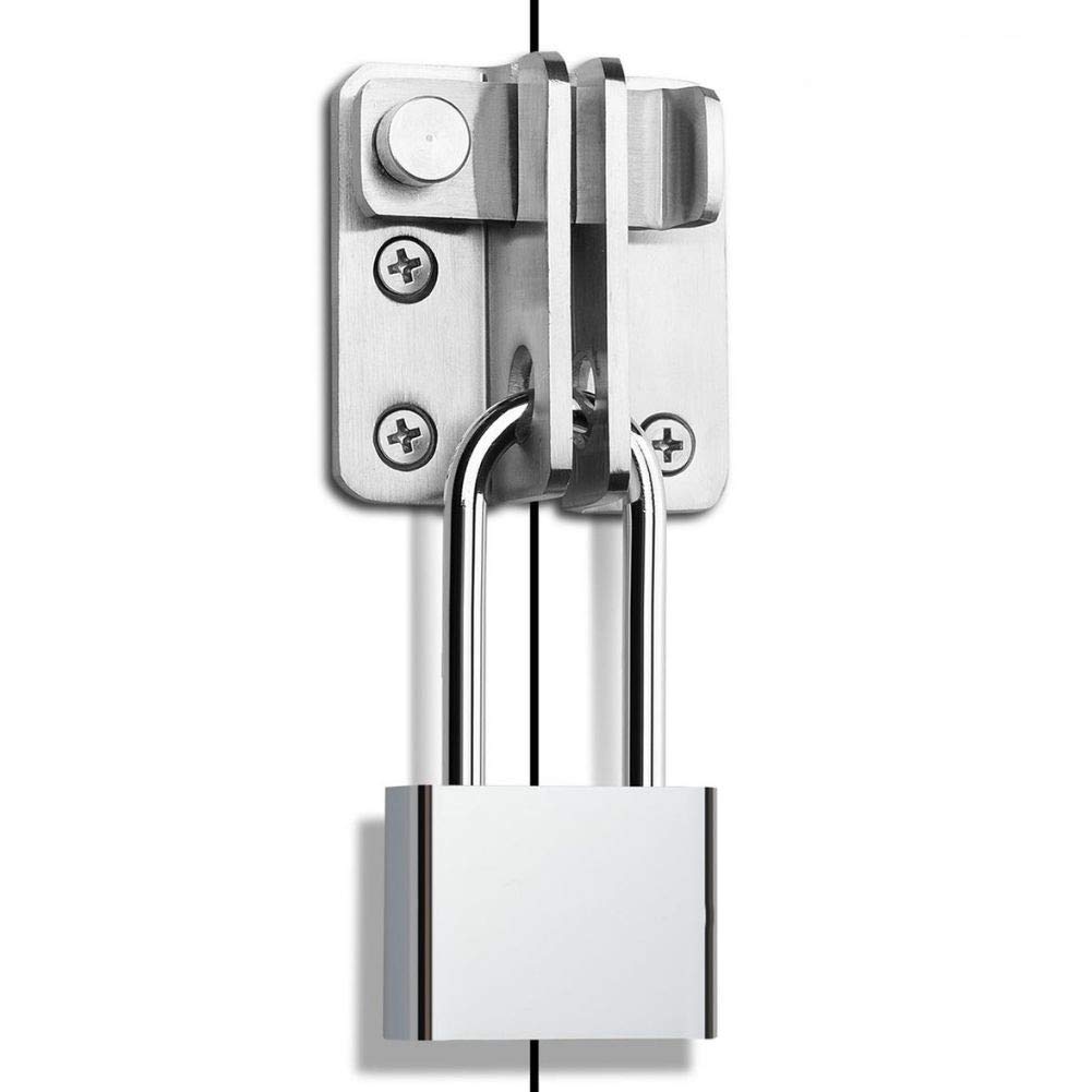 Buy Gate Latch with Padlock, Shed Lock Gate Latch for Wooden Gates Flip