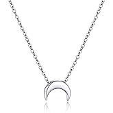 PROSILVER 925 Sterling Silver Necklace for Women | Dainty Delicate Adjustable Choker with Heart/Star/Moon/Vertical Bar Pendant, Hypoallergenic Tarnish Resistant Everyday Jewelry Gift for Her