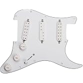 Seymour Duncan Everything Axe - Loaded Pickguard - White | Everything Axe loaded pickguard turns your Strat into a versatile workhorse with three distinct hum-canceling voices.