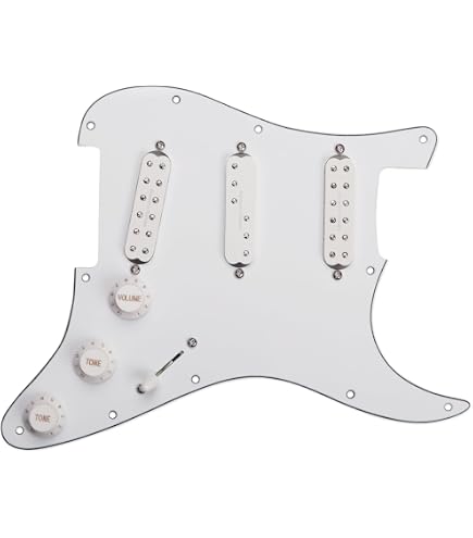 Amazon.com: Fender Pre-Wired Strat Pickguard, Vintage Noiseless