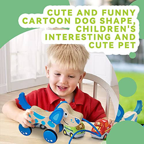 Baby Toys Pull Toy Dog for Toddlers 13 Toddler Pulling Toy Wood