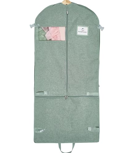 Kendall Country Waterproof Hanging Garment Bag - 40 Inch, 5 Pockets, Gusseted For Dance/Sports/Costumes