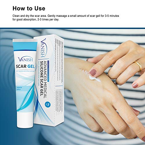 Vanish Silicone Scar Gel ExtraStrength Silicone Scar Removal Cream