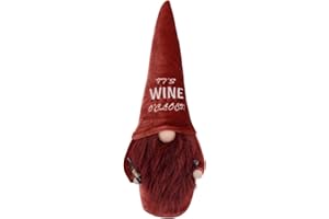 Plush Dwarf Ornament Red Wine Dwarf Christmas Tiered Tray Decoration for Living Room Bedroom Home Party Decoration Tiered Tra