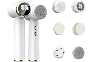 Facial Cleansing Brush, Electric Rechargeable Face Scrubber, Waterproof Rotating Cleanser For Exfoliating, Massaging And Deep