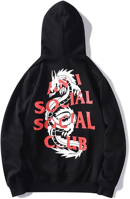 anti social social club dragon hoodie