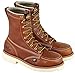 Thorogood American Heritage 8” Steel Toe Work Boots for Men - Full-Grain Leather with Moc Toe, Slip-Resistant Heel Outsole, and Comfort Insole; EH Rated