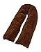 Web Linens Inc Zippered Pillowcase Cover for Total Body Pillow 19x130 - Super Soft -Sherpa/Microplush-Chocolate - Exclusively by Blowout Bedding RN# 142035