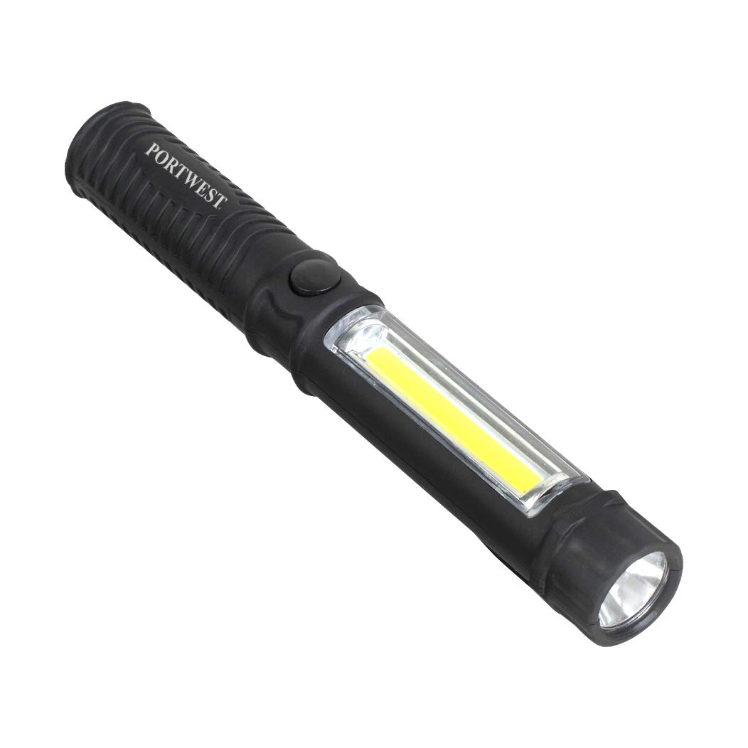 Portwest Inspection Flashlight, Size: One Size, Colour: Black, PA65BKR