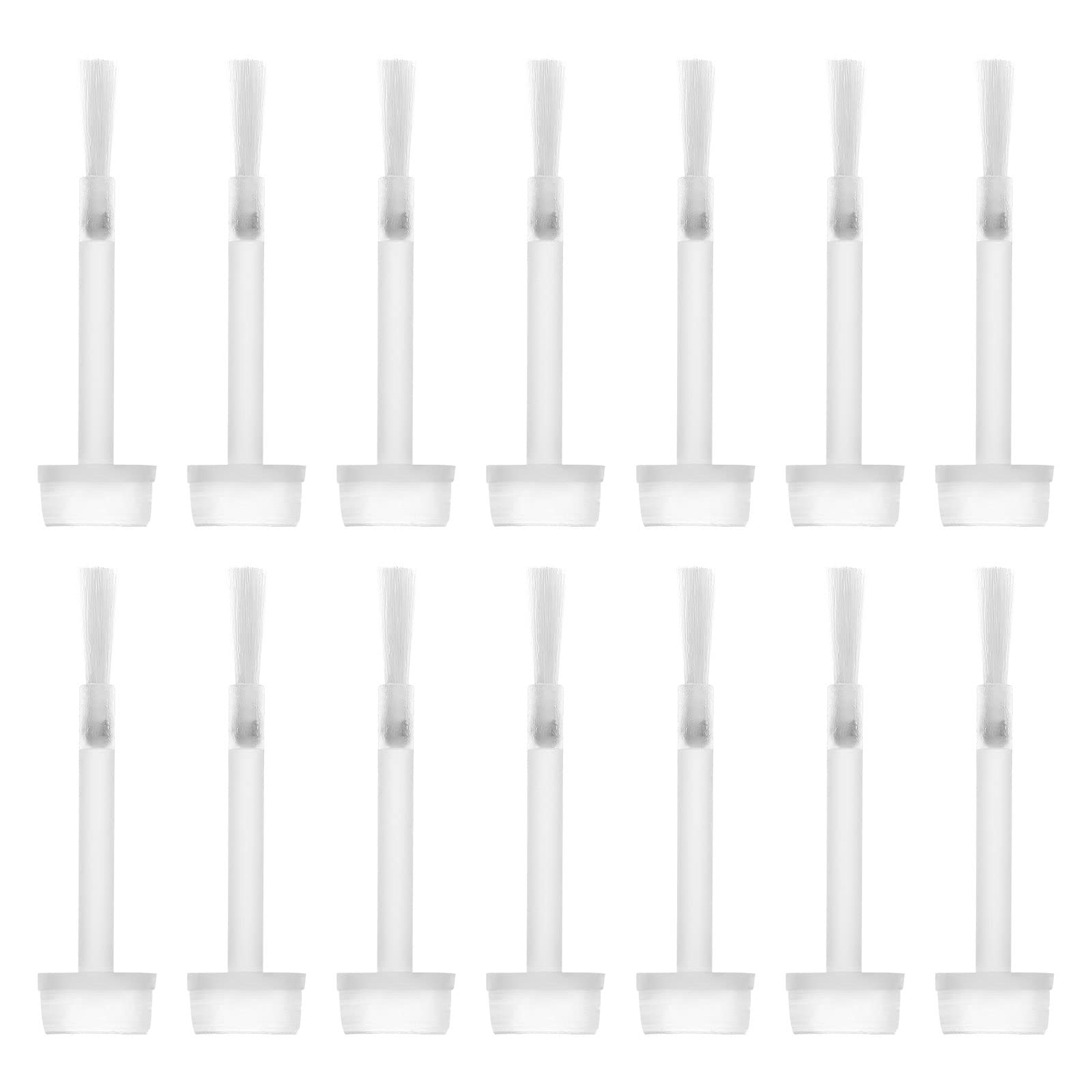 Beaupretty Nail Polish Brush Replacement Long Oval Hair Brush Soft Bristles Nail Art Tool for Professional and Home Use Easy to Attach on Polish Lid