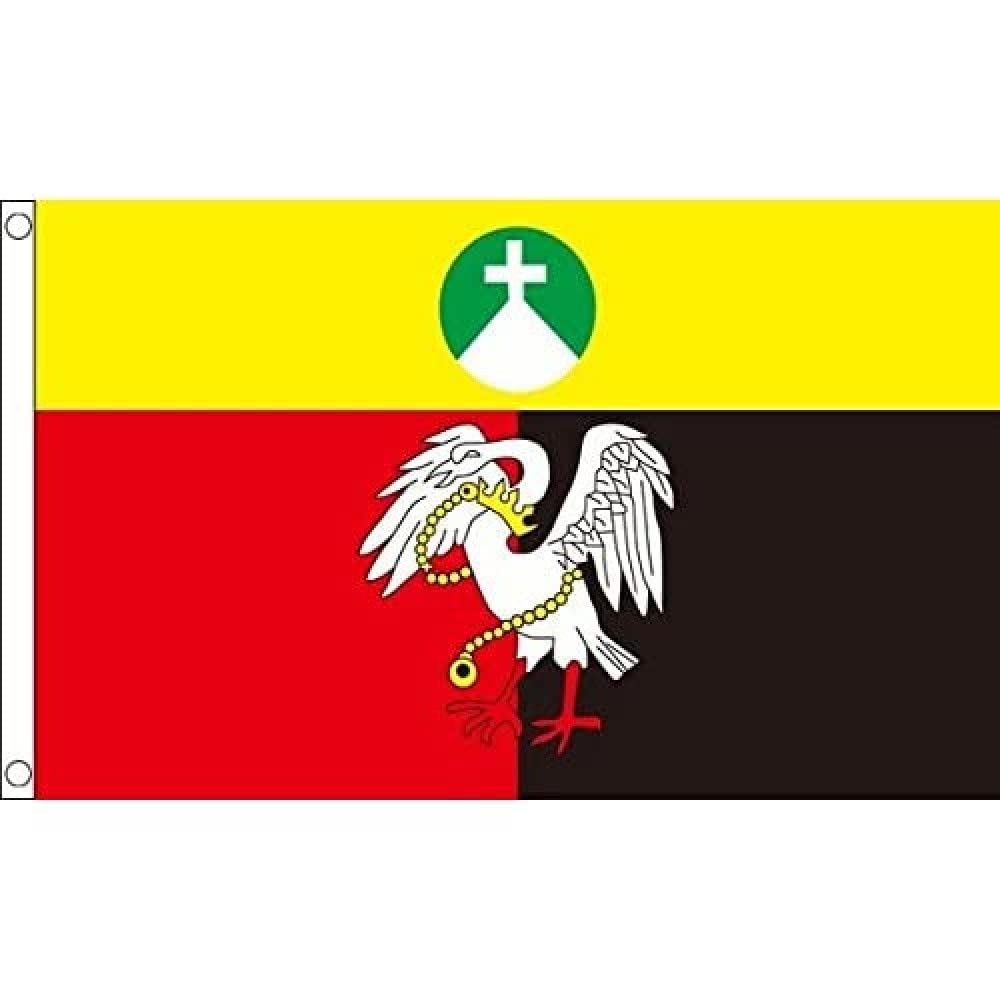 AZ FLAG - Buckinghamshire Old County Flag - 3x5 Ft - 100D Polyester County Of Bucks. - England Banner with Two Metal Grommets - Fade Resistant - Vivid Colors - 3' x 5' Feet - 150x90 Cm