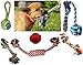OLIVIA & AIDEN Dog Toy Set (16 Pack) - Assorted Dog Rope Toys| Dog Rope Frisbee, Knotted Dog Teething Toys, Dog Tennis Balls (3) | Puppy Chew Toys for All Dogs