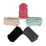 Knitted Floral Headband Warm Ear Warmer Headwrap & Hairband