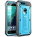 Google Pixel Case, SUPCASE Full-body Rugged Holster Case with Built-in Screen Protector for Google Pixel 5.0 Inch (2016 Release), Unicorn Beetle PRO Series - Retail Package (Black/Blue)