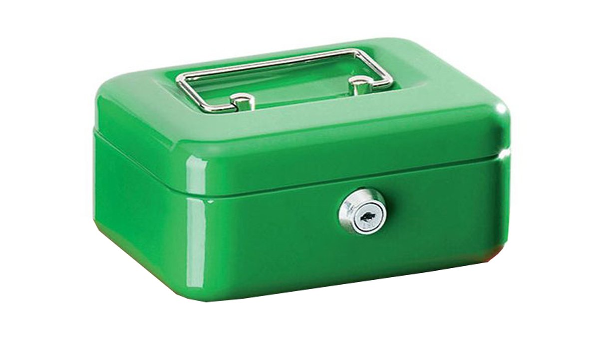 Alco-Albert 841-18 Cash Box, 195 x 145 x 80 mm, grün — image 1