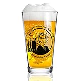 Because No Good Story Begins With Someone Eating A Salad Funny Beer Pint Glass- 16. oz.- Man Gift for Him - Present for Dad